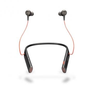 Plantronics Voyager 6200 UC Neckband Bluetooth Headset with Earbuds - Black