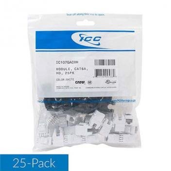 MODULE, CAT6A, HD, 25PK, WHITE