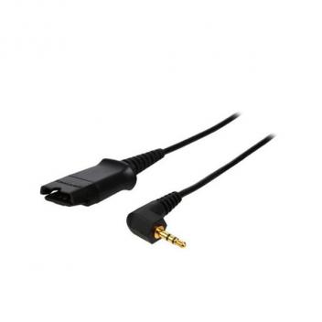 Plantronics Cable With Right Angle Plug, QD TO 2.5mm