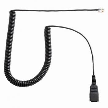 Jabra QD to RJ-9 Replacement Coiled Cord for Link 850/860