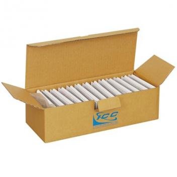 FACEPLATE, FLAT,1-GANG,2-PORT, 25PK, WH