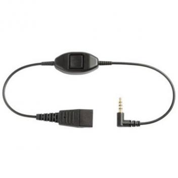 Jabra QD to 3.5mm with Mute Switch (for Alcatel IP Touch 4038 and 4068 Phones)