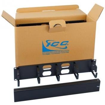 CABLE MGMT METAL RING & COVER, 2U, 6PK