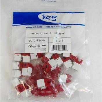 MODULE, CAT 6, HD, 25PK, WHITE