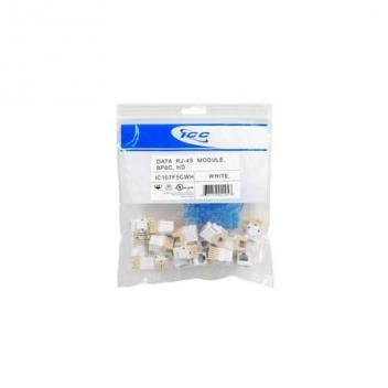 MODULE, CAT 5e, HD, 25 PK, WHITE