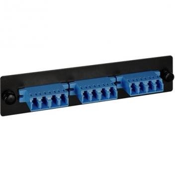 LGX ADAPTER PANEL, 3 QUAD LC,12F,BLUE,SM