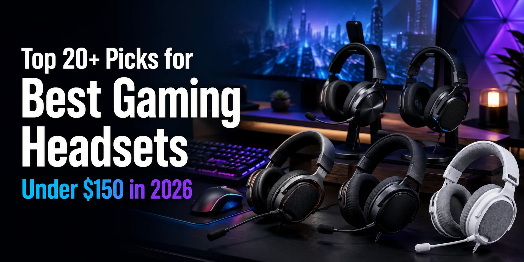 Top 20+ Picks for Best Gaming Headsets Under $150 in 2026