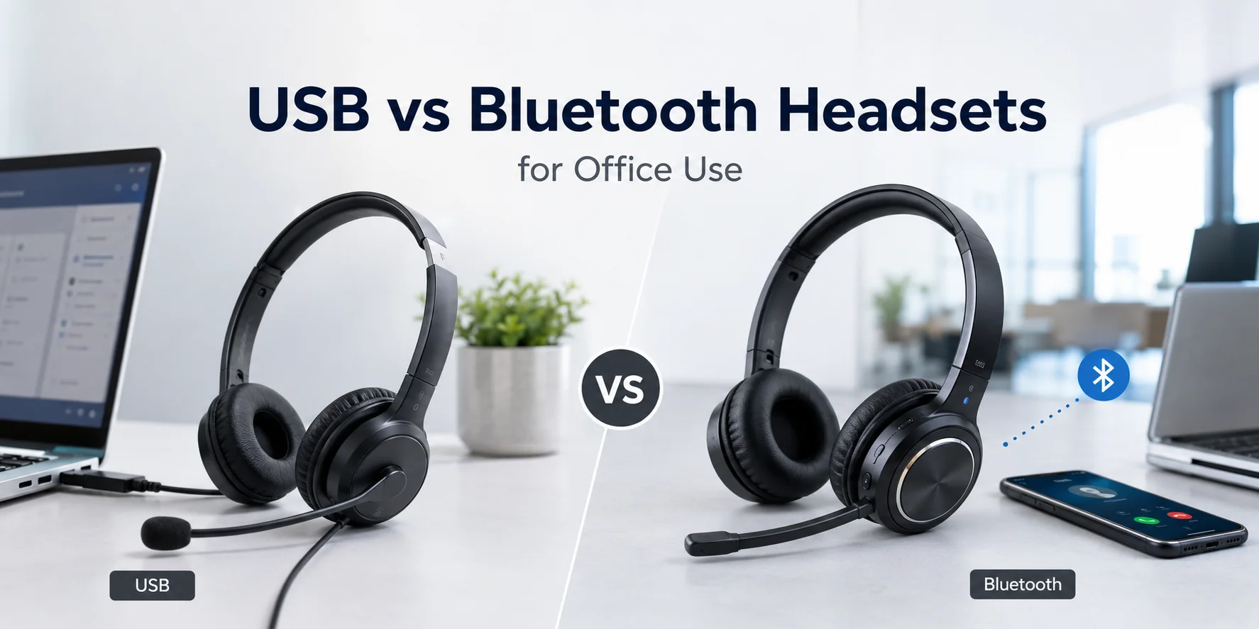 USB vs Bluetooth Headsets for Office Use