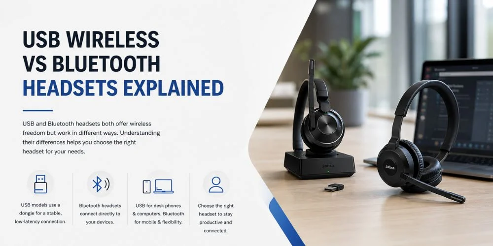 USB Wireless vs Bluetooth Headsets Explained