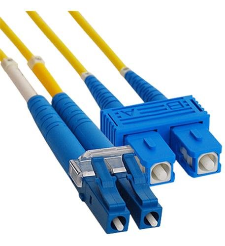 JUMPER, LC-SC, DUPLEX, SM, 1M