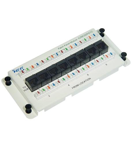 PREMIER RESI MODULE, CAT 5e DATA, 8-PORT