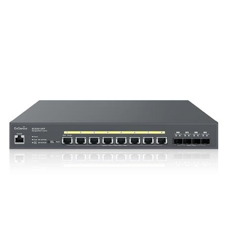 10-Gigabit 8-port PoE++ layer 2+ switch