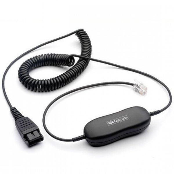 Jabra GN1216, QD to RJ9 6' Coiled Cord