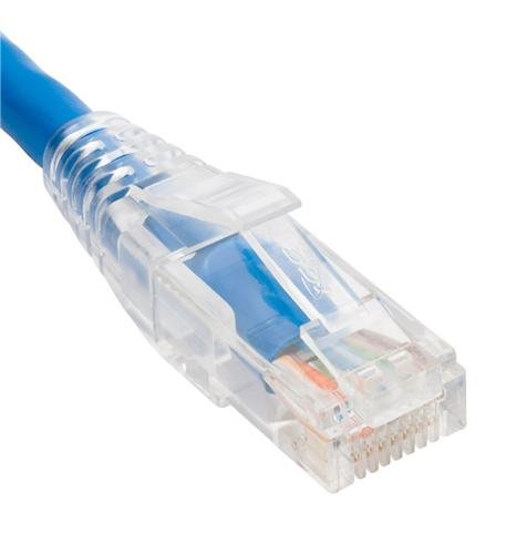 PATC CORD CAT6 CLEAR BOOT 25' BLUE