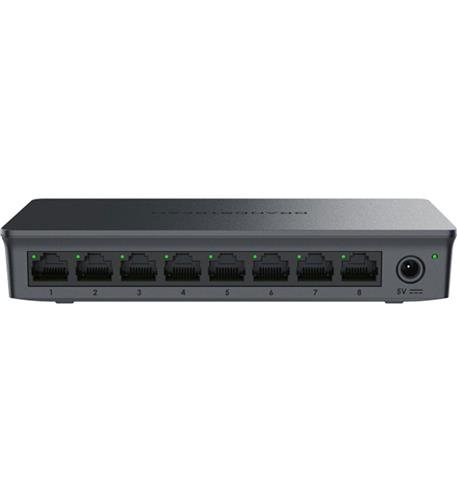 Layer 2 Unmanaged Switch, 8 x GigE, Plas