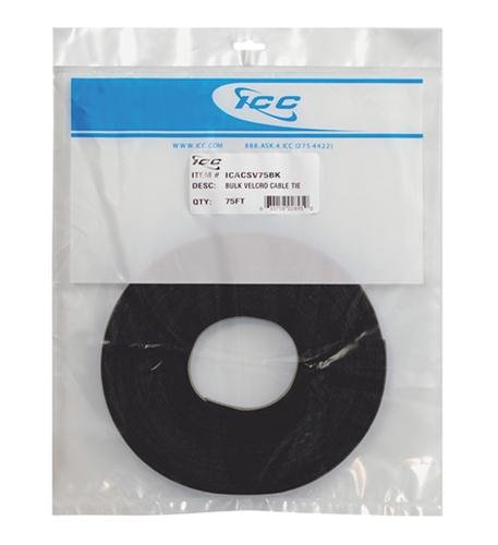 Velcro Tie Bulk 75ft - Black
