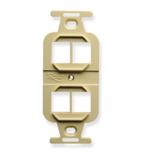 INSERT, ELECTRICAL, HD, 4-PORT, IVORY