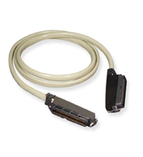 25-PAIR CABLE ASSEMBLY, F-M, 90°, 10'