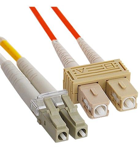 JUMPER, LC-SC, DUPLEX, MM,62.5/125µm, 3M