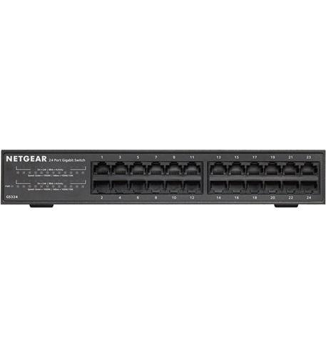 24 PORT GIGABIT ETHERNET SWITCH blk