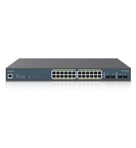 24-Port Gigabit PoE+ Switch with 240W Bu