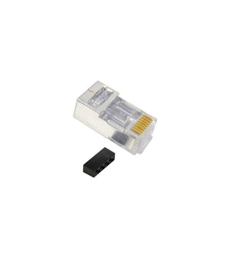 PLUG,CAT 6,SOLID/STRANDED,SHIELDED,100PK