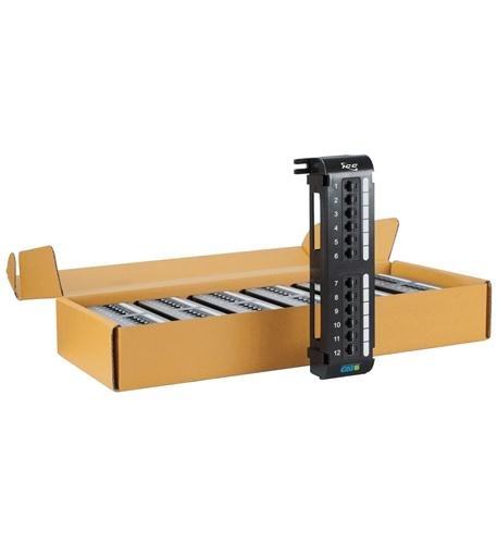 PATCH PANEL, VERT, CAT 6, 12-PORT, 6 PK