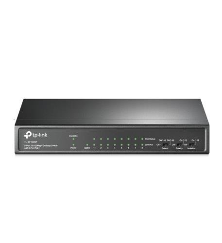 9-Port 10/100Mbps Desktop Switch w/8PoE+