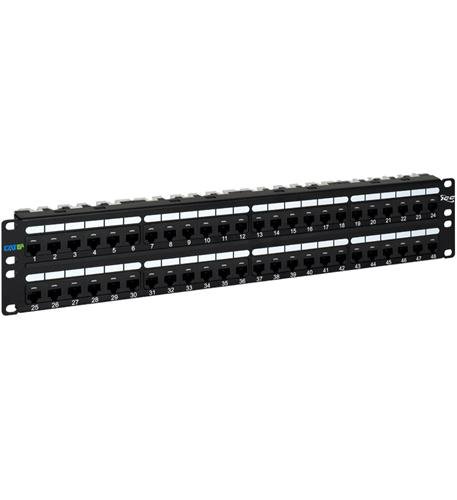 PATCH PANEL, CAT 6A, 48-PORT, 2 RMS