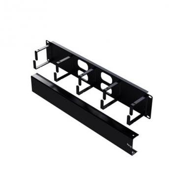 PANEL CABLE MGMT METAL RING AND COVER 2U