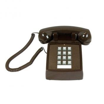 Cortelco Desk Telephone with Volume - Brown