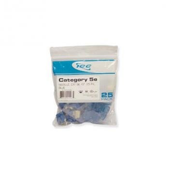 MODULE, CAT 5e, EZ, 25 PK, BLUE
