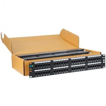 PATCH PANEL, CAT 6, 48-PORT, 2 RMS, 6 PK