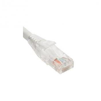 PATCH CORD CAT5e CLEAR BOOT 3' WHITE