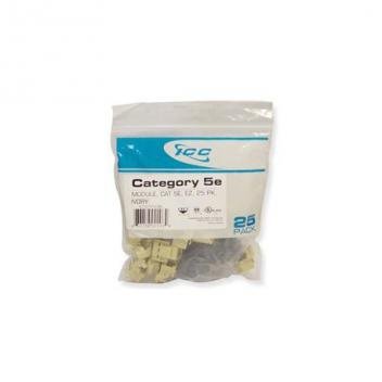 MODULE, CAT 5e, EZ, 25 PK, IVORY