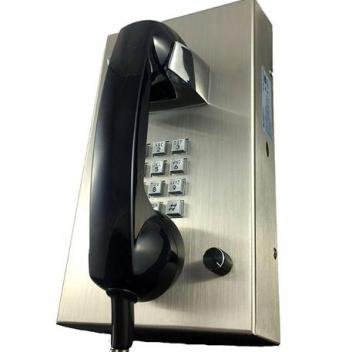 Stainless Steel Phone with Armored Cord