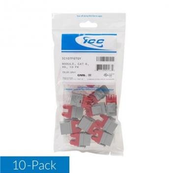 MODULE, CAT6, HD, 10PK, GY