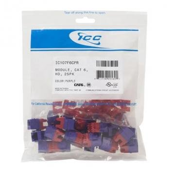 MODULE, CAT 6, HD, 25PK, PURPLE