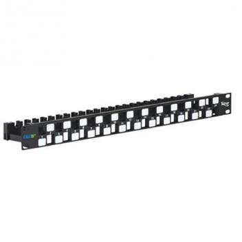 PATCH PANEL,BLANK,CAT 6A UTP,24PORT,1RMS