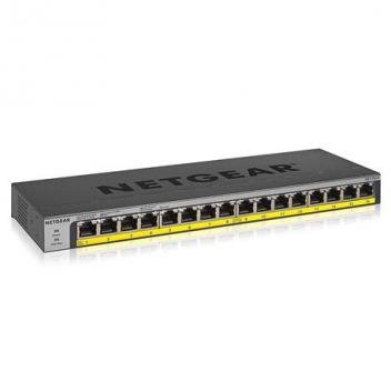 16-Port PoE/PoEplus Gb Ethernet UnMgd.