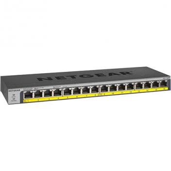16 Port PoE Plus Gigabit Unmngd