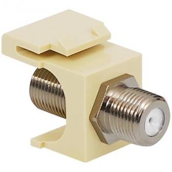 MODULE, F-TYPE, NICKEL PLATED, ALMOND