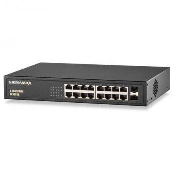 C-100 16 Port Gb PoEplus Switch 2 SFP