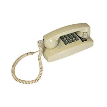 Cortelco Wall Phone with Volume - Ivory