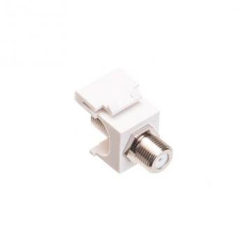 MODULE, F-TYPE, NICKEL PLATED, WHITE