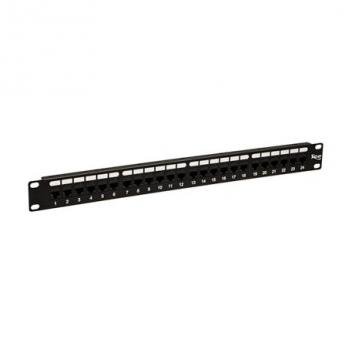 PATCH PANEL,CAT 5e,FEED Thru 24-P,1RMS