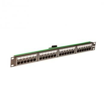 PATCH PANEL, TELCO, 8P2C, 24-PORT, 1 RM