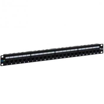PATCH PANEL, CAT 6A, 24-PORT, 1 RMS