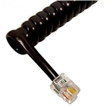 GCHA444006-FBK / 6' BLACK Handset Cord